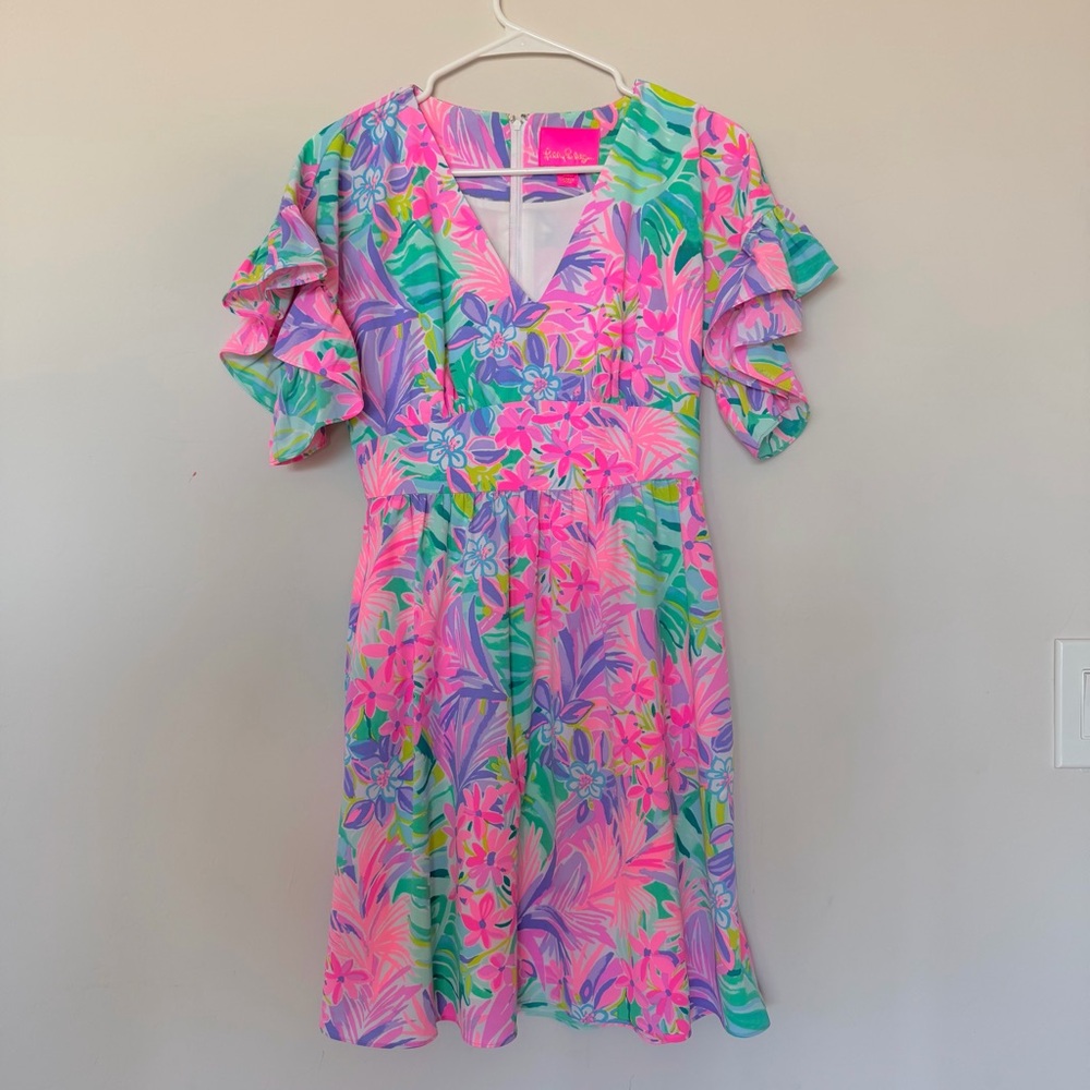 Lily Pulitzer - Floral Ruffle Sleeve Dress